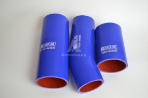 Патрубки радиатора к-т из 3-х сил.синие "RADLINE"